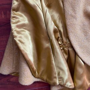 Baby girl 2T cape coat Gold